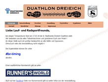 Tablet Screenshot of duathlon-in-dreieich.de